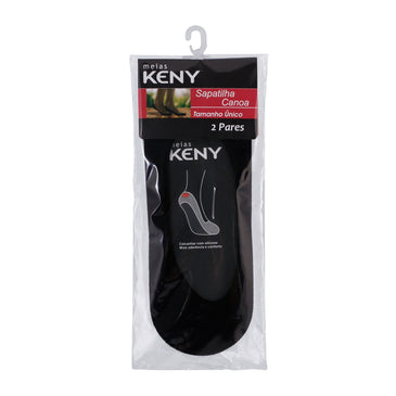 Meia Sapatilha Canoa - Kit com 2 Pares A Meia Sapatilha Canoa Keny é feita para quem deseja proteger os pés de forma discreta.  ideal para usar com sapatos baixos como sapatilhas.Kit de...