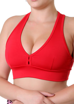 Top Fitness Suplex Liso Com Forro Sem Bojo TOP FITNESS SUPLEX LISO COM FORRO SEM BOJO Modelagem super estilosa e confortável. Com forro e costas nadador.Composição 90% Poliéster e 10% Elastano
