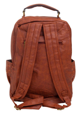 MOCHILA DE COURO SINTÉTICO - TERRA Mochila de Couro Joss com alças duplas de ombro ajustáveis e pendurador com argolas metálicas. Composição: 100% PU Tipo de Tecido: Poliuretano Tipo de Produto:...