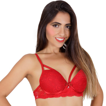Sutiã Tiras Strappy com Renda 226 - Dily Modas FABRICAÇÃO PRÓPRIA - PRONTA ENTREGA EXCELÊNCIA EM QUALIDADE!DESCRIÇÃO DO PRODUTO: Soutien strappy confeccionado em renda, com bojo e laço de cetim. A microfibra de poliamida...
