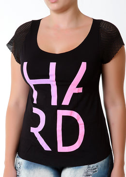 Blusa Fitness Com Manga De Tela BLUSA FITNESS COM MANGA DE TELAIdeal para o seu dia a dia. Qualidade, estilo e bom gosto.Combina com várias ocasiões.Composição:  96% viscose / 4% elastano