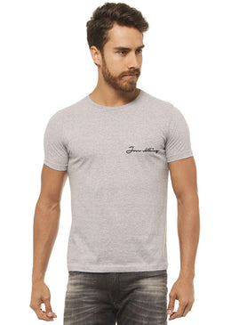 Camiseta F Palmeira Flor Cinza Mescla Estampada Camiseta Cinza Mescla Estampada Masculina Joss - F Palmeira Flor, caimento reto e solto.- INFORMAÇÕES: Modelo: 4308 - Cor: CINZA-MESCLA - Composição: 100 % Algodão...