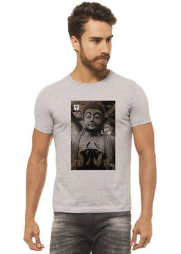 Camiseta Quandro Buda Cinza Mescla Estampada Camiseta Cinza Mescla Estampada Masculina Joss - Quandro Buda, caimento reto e solto.- INFORMAÇÕES: Modelo: 4308 - Cor: CINZA-MESCLA - Composição: 100 % Algodão Lavagem:...
