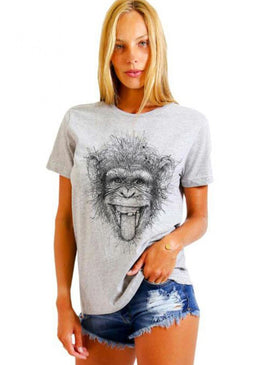 CAMISETA FEMININA BASICA ESTAMPADA JOSS - MACACO MALUCO Camiseta Feminina Básica Jay Jay com caimento reto estampa em silk, máxima qualidade e conforto para o seu dia a dia. Composição: 100% Algodão Tipo...