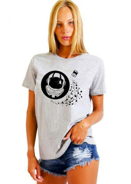 CAMISETA FEMININA BASICA ESTAMPADA JOSS - SOUP ASTRONAUTA Camiseta Feminina Básica Jay Jay com caimento reto estampa em silk, máxima qualidade e conforto para o seu dia a dia. Composição: 100% Algodão Tipo...