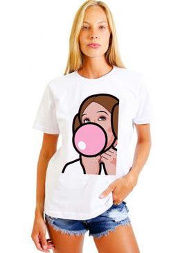 CAMISETA FEMININA BASICA ESTAMPADA JOSS - LEIA Camiseta Feminina Básica Jay Jay com caimento reto estampa em silk, máxima qualidade e conforto para o seu dia a dia. Composição: 100% Algodão Tipo...