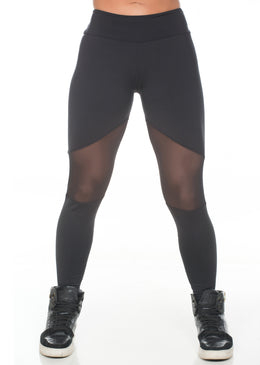 Legging Dily Fitness Com Detalhe em Tule 522 FABRICAÇÃO PRÓPRIA - PRONTA ENTREGA EXCELÊNCIA EM QUALIDADE!DESCRIÇÃO DO PRODUTO: Calça legging confeccionada em poliester resistente e confortável. Cós com elástico embutido fornecendo maior segurança...
