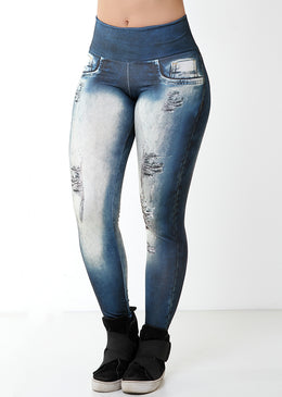 Calça Legging Fitness Fake Jeans Ciano Escuro CALÇA  LEGGING FITNESS  FAKE JEANS Sempre com estampas exclusivas e na moda, para te deixar mais bonita.Perfeita para aquela atividade física. Muito elegante e confortável ou um...