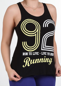 Camiseta Viscose Regata Fitness Com Silk Preta Lindas camisetas de viscose. Muito confortável e estilosa.Mais elegância no seu treino. Para quem quer está sempre antenada com a moda.Composição: 96% viscose / 4% elastano