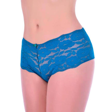 Caleçon Rendão Com Fundilho - 22024 ** Amostras de cores e estampas encontram-se na última foto.**Calcinha modelo caleçon toda em renda com fundilho em microfibra e forro em algodão Possui cintura...