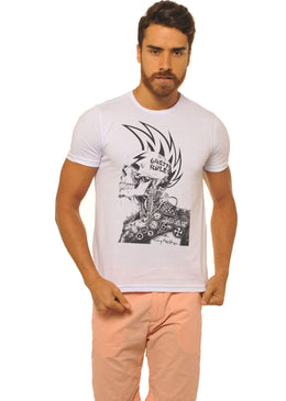 CAMISETA MASCULINA BASICA ESTAMPADA JAY JAY - CAVEIRA MOICANO Camiseta Masculina Básica Jay Jay com caimento reto estampa em silk, máxima qualidade e conforto para o seu dia a dia. Composição: 100% Algodão Tipo...