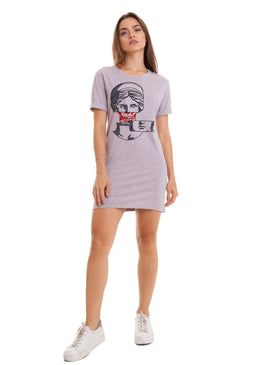 VESTIDO T-DRESS FEMININO ESTAMPADO JOSS - GREEK FACE SKULL Vestido Feminino Básico com caimento reto, máxima qualidade e conforto para o seu dia a dia. Gola: Redonda Tipo de Produto: Vestido Modelagem: Reta Manga:...