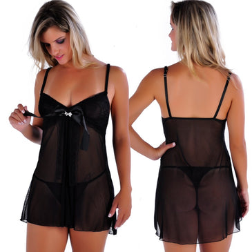 Camisola Verão Camisola VerãoÉ uma linda camisola super feminina, feita toda com transparência e a delicadeza do tule e com lindo laço entremeio de cetim com um...