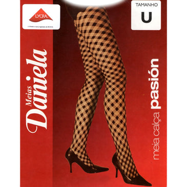 Meia Calça Pasión - LYCRA® Meia Calça Pasión C/ Fio LYCRA® - Para Mulheres que Sabem o que Querem! - Tamanhos: Unico Composição: Poliamida 92% Elastano 8% Um Toque Fashion e Sensual!