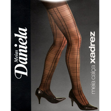 Meia Calça Xadrez Fio 20 - Para Mulheres Modernas! - Meia Calça Xadrez Fio 20 Tamanhos: M - Altura - 1.65 - 1.70 / Peso 50 - 65 / Manequim 36...