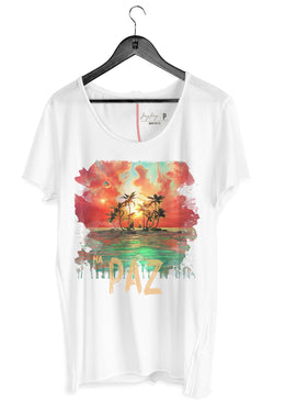 CAMISETA MASCULINA CORTE A FIO - PAZ Camiseta Masculina Corte à Fio Jay Jay com caimento reto estampa em silk, máxima qualidade e conforto para o seu dia a dia. Composição: 100%...