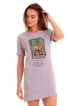 VESTIDO T-DRESS FEMININO ESTAMPADO JOSS - THE INTERNET Vestido Feminino Básico com caimento reto, máxima qualidade e conforto para o seu dia a dia. Gola: Redonda Tipo de Produto: Vestido Modelagem: Reta Manga:...