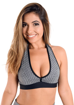 Top Fitness/Praia UV50 Proteção e Forro duplo - Topper Farbe Top Fitness em microfibra especial sem bojo. Pode ser utilizado casualmente, para banhos (praia, etc) e para exercícios físicos. Top confeccionado em microfibra texturizada de...