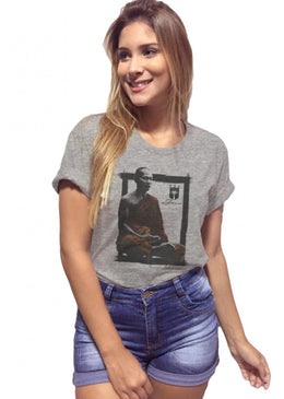 T-Shirt Joss Mescla Premium Buda Meditação Cinza,Caimento Reto e Gola Careca.-INFORMAÇÕES: Modelo: 9034TShirtMesclaCor: CinzaComposição: 100% AlgodãoLavagem: lavar a mão ou máquina, não alvejar, não secar em... 