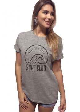 T-Shirt Arimlap Mescla Surf Club Cinza,Caimento Reto e Gola Careca.-INFORMAÇÕES: Modelo: 9026TShirtMesclaCor: CinzaComposição: 100% AlgodãoLavagem: lavar a mão ou máquina, não alvejar, não secar em tambor,... 
