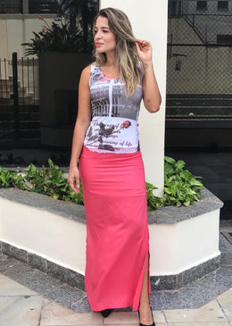 SAIA EM TECIDO SUPER LEVE, ELEGANTE E CONFORTÁVEL.FENDA LATERAL E FORRO INTERNO.PEÇA PARA O DIA A DIA, FICA BOA COM T-SHIRT PARA UM LOOK MAIS... 