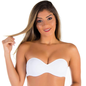 Kit com 3 Sutiã Especial estilo Tomara que Caia nas cores: Branco, Preto e Nude.Confeccionado em microfibra premium e acabamentos de qualidade surpreendente.Palavas laterais possuem... 