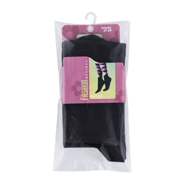 Meia Feminina 3/4 de Algodão, Cano Longo, oferece conforto as mulheres72% de Algodão. 26% Poliamida 2% Elastodieno, 2% Elastano - Feminino, Preto Tamanho 34 a... 