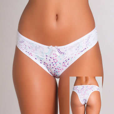 Tanga Confortável Estampada>Calcinha tipo tanga>Muito Confortável>Com detalhe em renda >Lacinho no centro >Linda estampasTamanhos Aproximados M veste até o manequim 42G veste até o manequim 44O MELHOR PREÇO... 