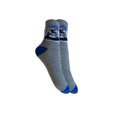 A Meia Infantil Keny veste os pés das crianças com carinho.63% Algodão, 31% Poliamida, 2 % Elastodieno, 2% Elastano, 2 % Outras Fibras, Menino.Tamanho G... 