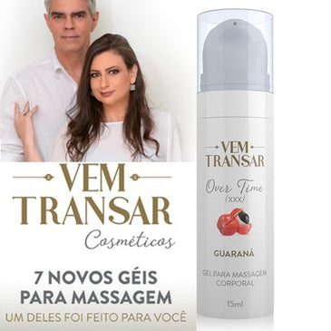 OVER TIME XXX - Gel Lubrificante prolongador para o Homem - Guárana Um gel formulado especialmente para o homem com o objetivo de prolongar o prazer... 