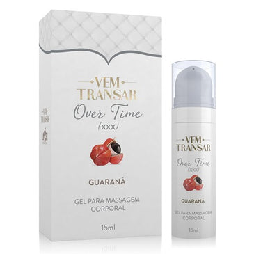 OVER TIME XXX - Gel Lubrificante prolongador para o Homem - Guárana Um gel formulado especialmente para o homem com o objetivo de prolongar o prazer... 