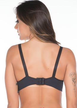 FABRICAÇÃO PRÓPRIA - PRONTA ENTREGA EXCELÊNCIA EM QUALIDADE!DESCRIÇÃO DO PRODUTO: Soutien tradicional confeccionado em microfibra de poliamida com renda no bojo e laço de cetim. Soutien moderno... 