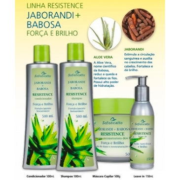 Kit Jaborandi + Babosa A junção da aloe vera (o nome cientifico da babosa) fortalece os fios, enquanto a presença do jaborandi auxilia no crescimento dos... 