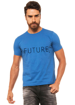 Camiseta  Estampa Future, com Caimento Reto e Gola Careca.-INFORMAÇÕES: Composição: 100% AlgodãoLavagem: lavar a mão ou máquina, não alvejar, não secar em tambor, não usar secadora,... 