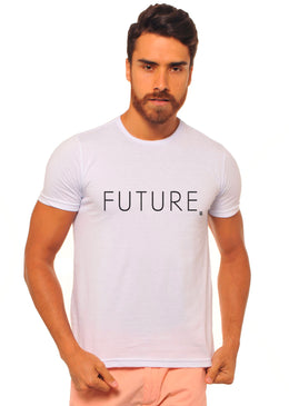 Camiseta  Estampa Future, com Caimento Reto e Gola Careca.-INFORMAÇÕES: Composição: 100% AlgodãoLavagem: lavar a mão ou máquina, não alvejar, não secar em tambor, não usar secadora,... 