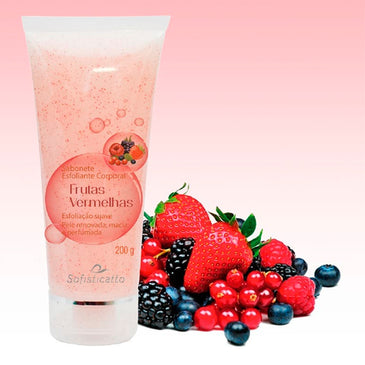 Sabonete esfoliante Remove impurezas e as células mortas sem agredir a pele. Restaura a pele deixando-a mais hidratada, macia e suave ao toque. Contém 2 microesferas esfoliantes. 