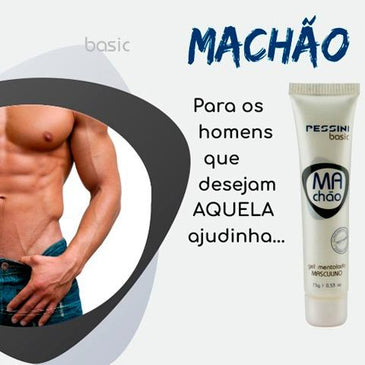 O Creme Machão é um gel moderno do mercado erótico da linha Basic da Pessini, desenvolvido exclusivamente para o homem. O Machão auxilia Excitação, Prolonga a Ereção e também Retarda a Ejaculaçãoproporcionando... 