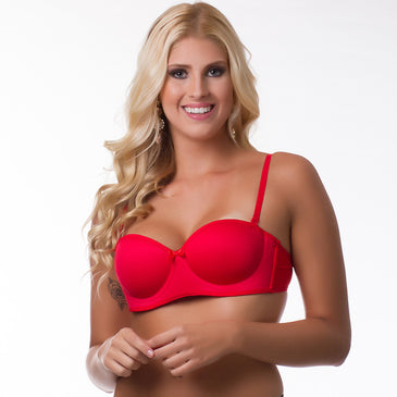 Sutiã com Alças Removíveis e Tomara que Caia Sustentação. >Sutiã Confeccionado em Poliamida >Com bojo casquinha ( sem enchimento) >Aros de sustentação em ferro >Palas largas... 