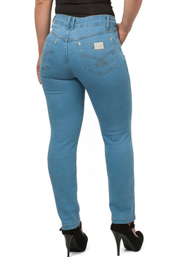 Calça: FeminiaModelo : BásicaCintura:  AltaMarca:    Dinho´s JeansTecido:    JeansComposição:    78% Algodão    20% Poliéster  2% ElastanoModelo veste tamanho:   40Obs: Calça com Bolso Antifurto> Porta cartão de Credito e Documentos  ETC. 
