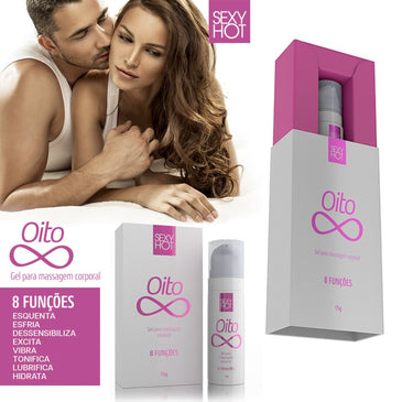 OITO - Gel para massagem oito funções 15g | Cod.: CLA388 Já imaginou sensações excitantes na hora do sexo? Oito é um gel para massagem formulado com... 