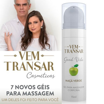 GOOD VIBE - Gel Lubrificante Vibratório - Maça Verde - embalagem com 15ml - AirLess - Cod.: VT020 Para alcançar uma vida à dois saudável e... 