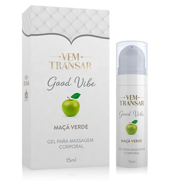 GOOD VIBE - Gel Lubrificante Vibratório - Maça Verde - embalagem com 15ml - AirLess - Cod.: VT020 Para alcançar uma vida à dois saudável e... 