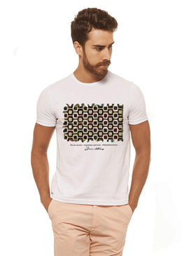 Camiseta Branca Estampada Masculina Joss - Ipanema , caimento reto e solto.- INFORMAÇÕES: Modelo: 4308 - Cor: BRANCA - Composição: 100 % Algodão Lavagem: lavar... 