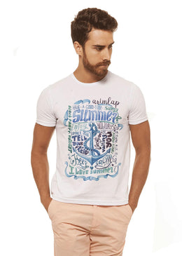 Camiseta Branca Estampada Masculina Joss - I Love Shutter , caimento reto e solto.- INFORMAÇÕES:   - Cor: BRANCA - Composição: 100 % Algodão Lavagem: lavar... 