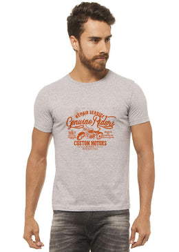 Camiseta Cinza Mescla Estampada Masculina Joss - Repair Service, caimento reto e solto.- INFORMAÇÕES: - Cor: CINZA-MESCLA - Composição: 100 % Algodão Lavagem: lavar a... 