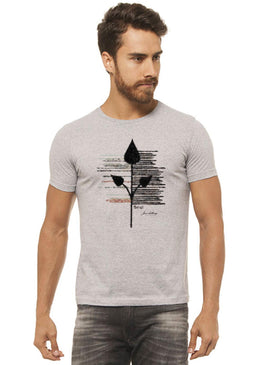 Camiseta Cinza Mescla Estampada Masculina Joss - Soul, caimento reto e solto.- INFORMAÇÕES:  - Cor: CINZA-MESCLA - Composição: 100 % Algodão Lavagem: lavar a mão... 