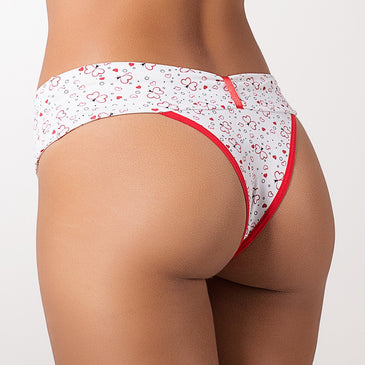 *Calcinha Confeccionada em Poliamida*Lateral larguinha com forro duplo*Lacinho no centro*Forro em algodão*Lacinho no centroA modelo veste tamanho M.   tamanhos M veste o manequim 40~42G veste... 