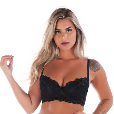 Kit com 5 Sutiã Importado com Enchimento.Modelo com bojo com enchimento, dando mais volume e sustentação aos seios.Todo detalhado em renda com palas largas e... 