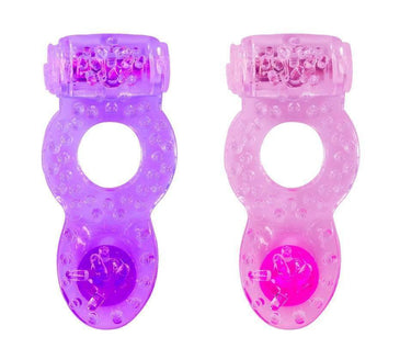 Anel peniano com estimulador de clitóris   Mini vibrador removível em formato de bullet (cápsula) que se encaixa na parte superior do anel e nódulos... 