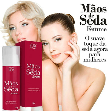 Mãos de Seda FemmeMãos de Seda Femme é um gel para massagem sensual desenvolvido para suavizar o toque em segundos. Ideal para a masturbação feminina.... 